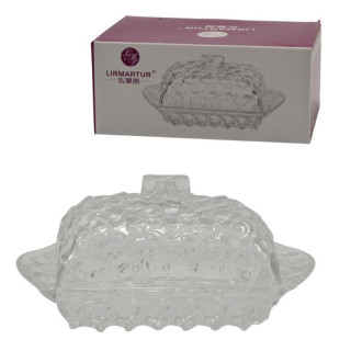 Maselniczka szklana bezbarwna 10x16cm